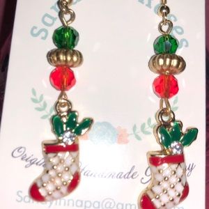 Christmas stocking earrings to celebrate!